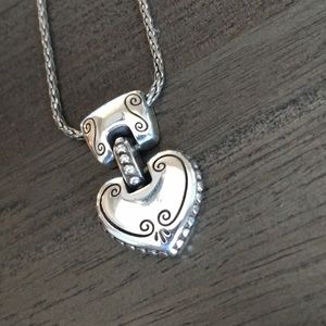 Brighton Silver heart necklace.